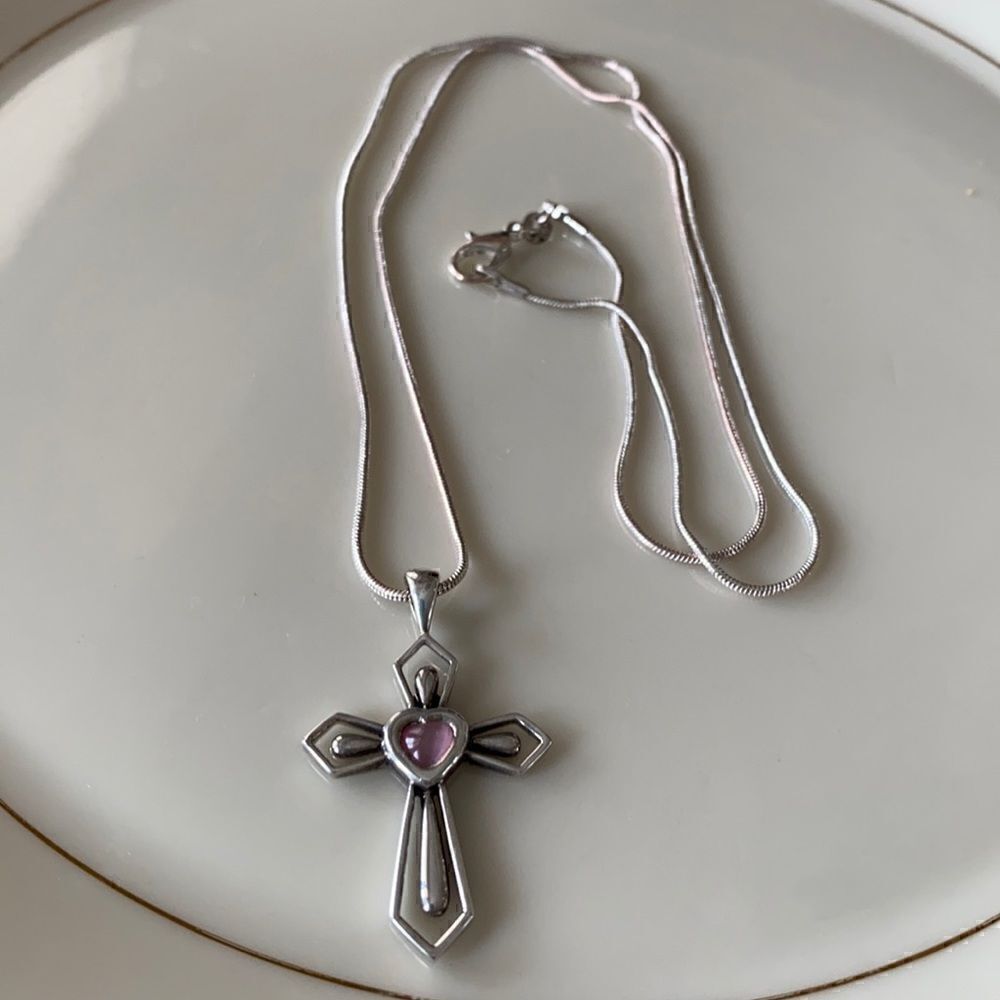 Sterling  silver pendant & necklace